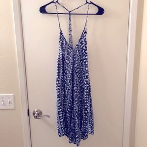 Aakaa Blue/White Dress